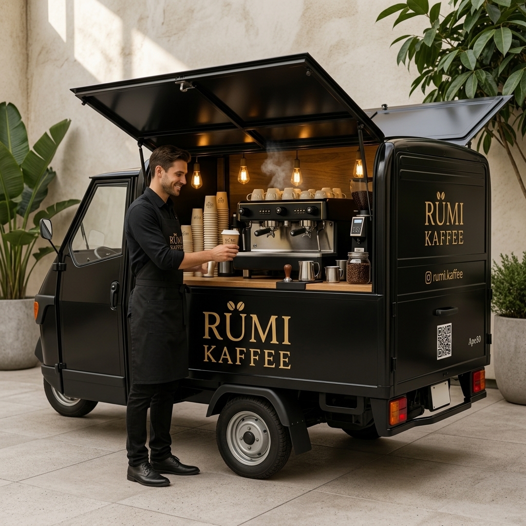 RÜMI KAFFEE Bar mit Espressomaschine